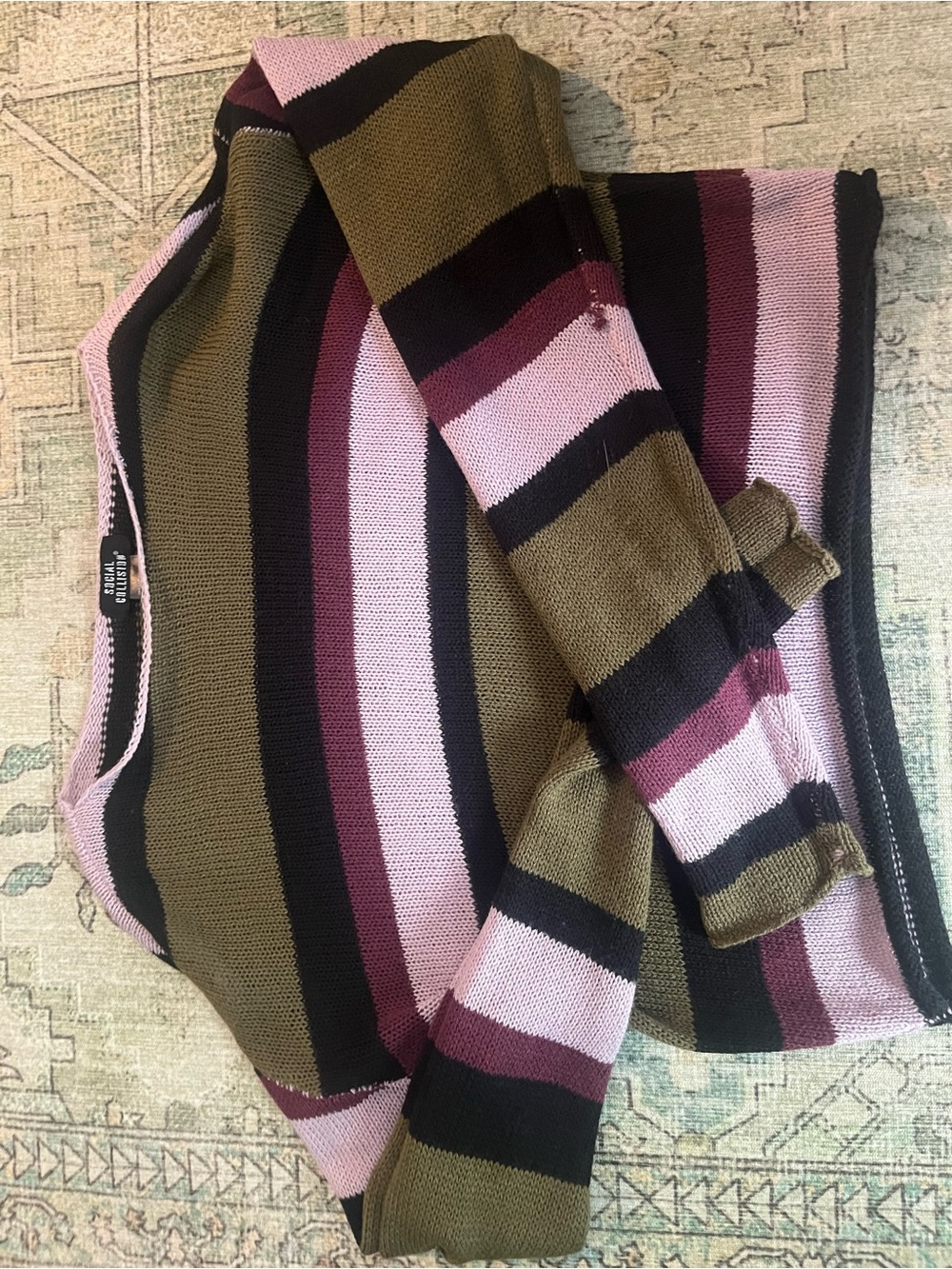 Knit striped sweater